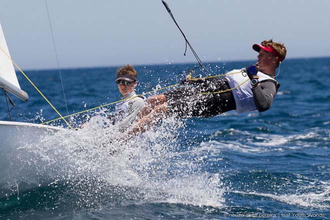 Making a splash - 2014 ISAF Youth Sailing World Championship ©  Neuza Aires Pereira | ISAF Youth Worlds